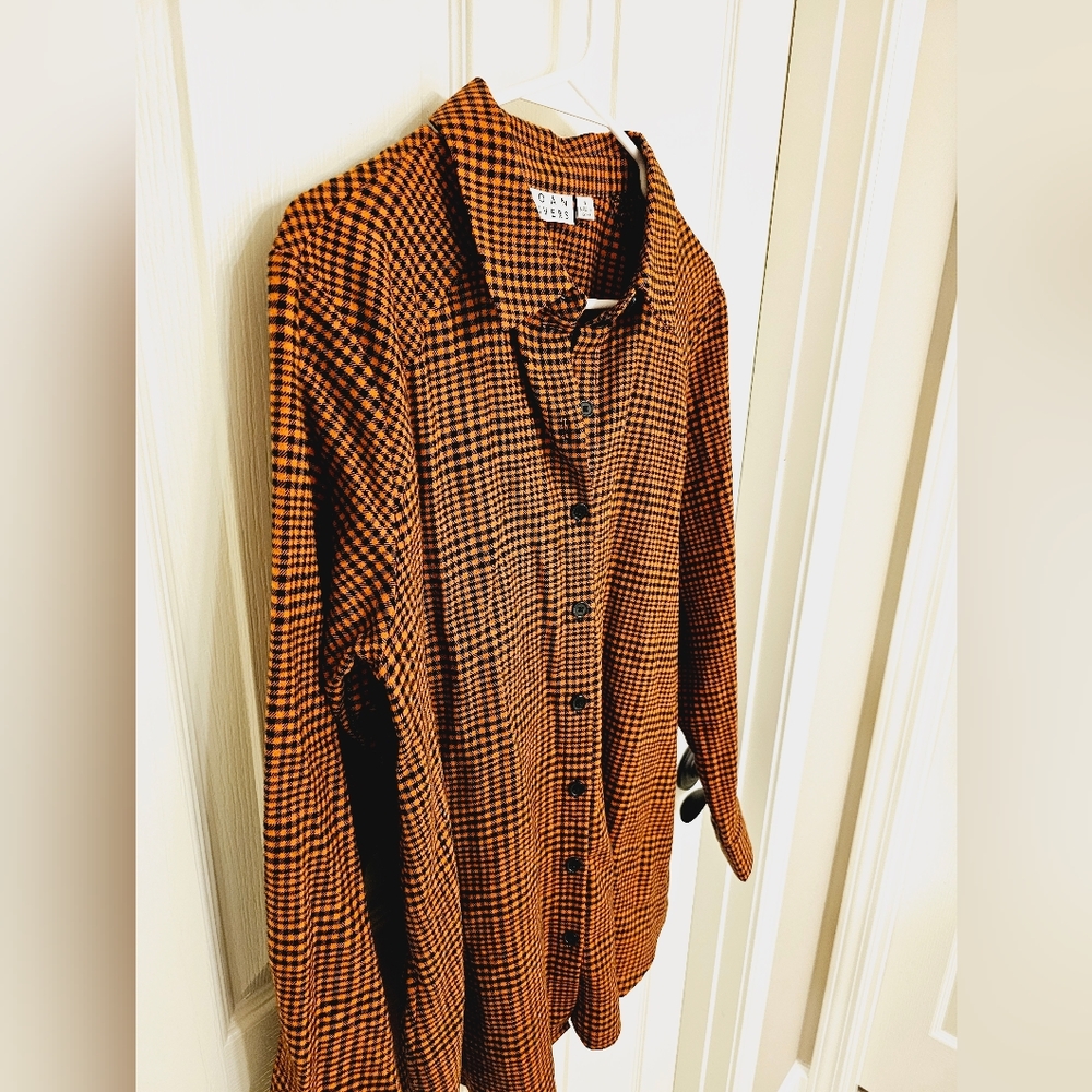 Joan Rivers Plaid Button Up Flannel- Small